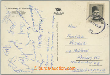 272981 - 1965 FOTBAL / KVALIFIKACE NA MS 1966 / pohlednice zaslaná z