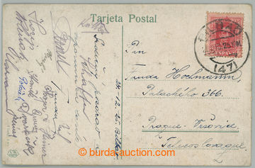 272987 - 1925 FOOTBALL / AC SPARTA PRAGUE / postcard sent from Spanis