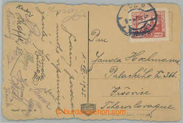 272988 - 1925 FOTBAL / AC SPARTA PRAHA / pohlednice zaslaná ze Lvova