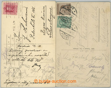 272997 - 1923 FOOTBALL / selection of Ppc sent to Czechoslovakia and 