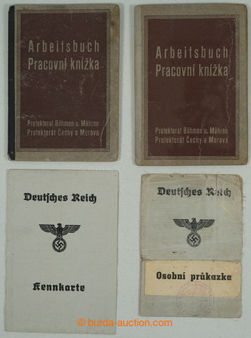 273044 - 1941-1943 PROTEKTORÁT ČaM / Kennkarte + Arbeitsbuch - 2x p