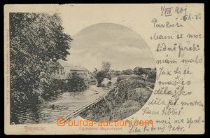 27313 - 1901 Temesvár, bathing in the river,  B/W, long address, Us