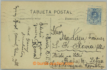 273227 - 1923 FOOTBALL / SK SLAVIA PRAGUE / postcard sent from Spain 