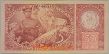 273288 - 1929 Ba.24b, 50Kč 1929, série Ib, perforace SPECIMEN; velm