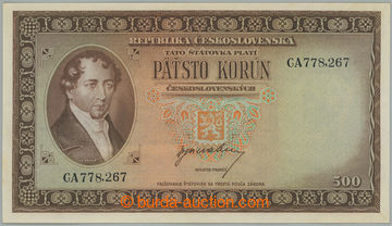 273358 - 1945 Ba.75, 500Kčs b.l. (1945), první série CA, perforace