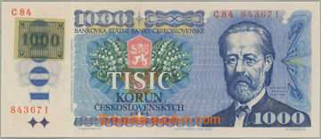 273378 - 1993 Ba.CZ3a, 1000Kčs 1985 with mounted revenue, set C84, w
