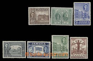 27340 - 1945 set New constitution SG.134-140, mint never hinged