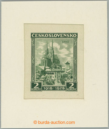 273475 - 1928 PLATE PROOF  Pof.239, Brno 2CZK, plate proof - print de