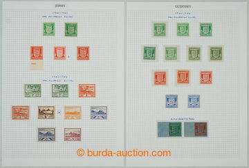 273520 - 1941-1944 GUERNSEY / JERSEY / pěkná kompletní sestava ods