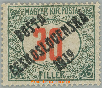 273521 -  Pof.139, Červené číslice 30f zelená / červená, I. ty