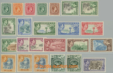 273535 - 1938-1952 SG.121-133a, Jiří VI. ½P - £1, kompletní sér