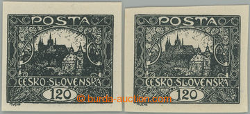 273541 -  Pof.21c, 120h černošedá, sestava 2ks; nálepky, zk. Vrba