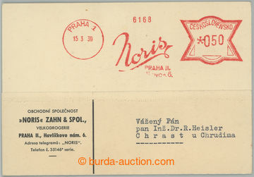 273547 - 1939 1. den protektorátu, předběžný OVS 50h fy Noris Pr