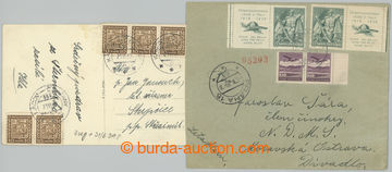 273549 - 1939 sestava 2ks celistvostí vyfr. předběžnými čs. zn.