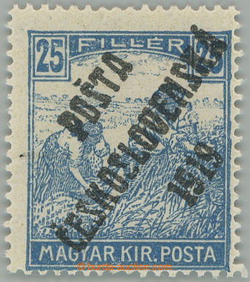 273555 -  Pof.108a, 25h světle modrá, IV. typ přetisku; nálepka, 