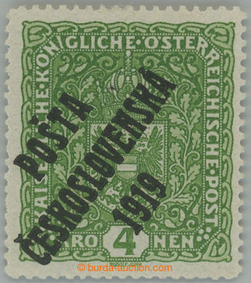 273560 -  Pof.50II, Znak 4K světle zelená, široká, přetisk II. t