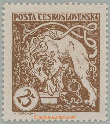 273564 -  Pof.28Aa, Lev trhající okovy 25h světle hnědá, HZ 13½