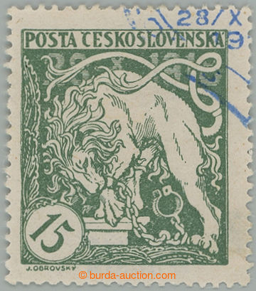 273565 -  Pof.27Aaq, Lev trhající okovy 15h světle zelená s ŘZ 1
