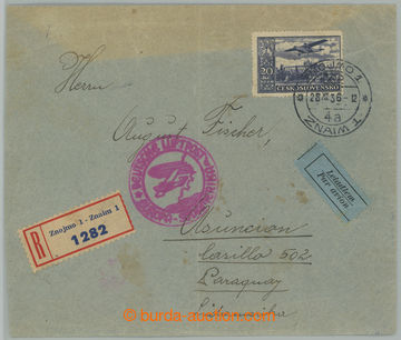 273581 - 1936 KATAPULT / EUROPA - SÜDAMERIKA / PRAHA - ASUNCION, R+L