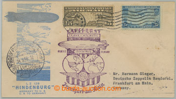 273593 - 1936 ZEPPELIN / 1. NORDAMERIKAFAHRT, Let zaslaná obálka s 