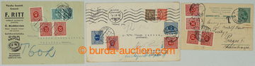 273597 - 1930-1938 sestava 3ks celistvostí zatížených doplatným,