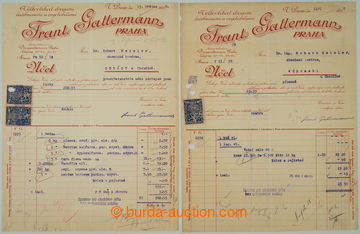 273600 - 1926-1930 FISKÁLNÍ ZNÁMKY / Mng.F21, sestava 4ks identifi