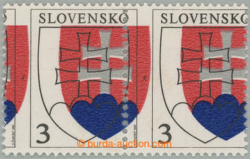 273604 - 1993 Zber.2 VV, Státní znak 3Sk, vodorovná 2-páska s vý