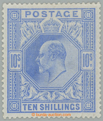 273684 - 1902-1910 SG.265, 10Sh ultramarínová; původní lep s lehk