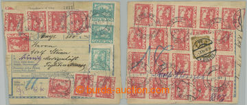 273697 - 1919 větší díl poštovní průvodky cenný na balík vyf