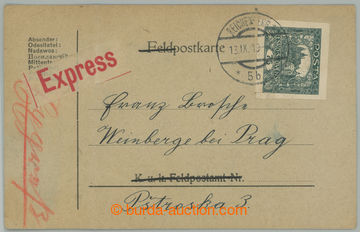 273699 - 1919 Ex-lístek PP zaslaný z Liberce do Prahy ve II. TO, po