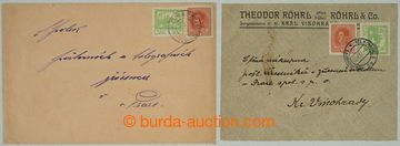 273705 - 1919 sestava 2ks dopisů, z toho 1x firemní, zaslaných v I