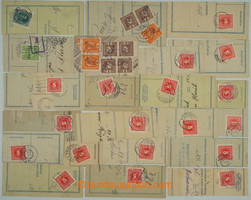 273706 - 1918-1919 DOPLATNÍ / sestava 22ks ústřižků a výstřiž