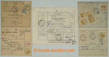 273711 - 1919-1920 sestava celé průvodky na zásilku ze Švýcarska