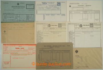273718 - 1900-1920 [SBÍRKY]  POŠTOVNÍ FORMULÁŘE A CELINY / velk�