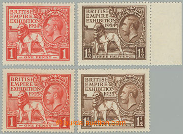 273731 - 1924-1925 SG.430-431, 432-433, Výstavní 1P a 1½P 1924 a 1