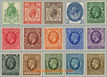 273733 - 1929-1936 SG.439-449, ½P - 1Sh + UPU ½P - 2½P; bezvadná 