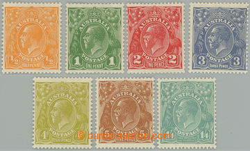 273742 - 1931-1936 SG.124-131, Jiří V. ½P - 1Sh/4P, kompletní sé