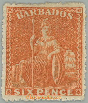 273760 - 1868 SG.31, Sedící Britannia 6P bright orange-vermilion, b