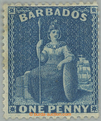 273763 - 1874-1875 SG.66, Sedící Britannia 1P deep blue, průsvitka