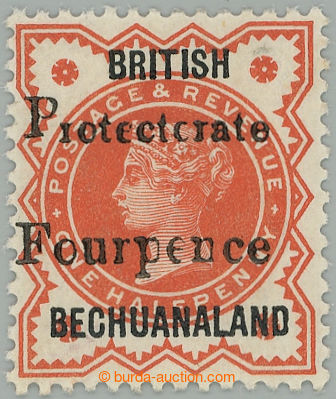 273773 - 1889 SG.53, přetisková Viktorie 4P/½P vermilion; bezvadn�