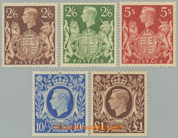273784 - 1939-1948 SG.476-477, 478b-478c, Jiří VI. 2Sh6P - £1; nom