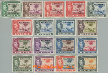 273786 - 1938-1946 SG.150-161, Jiří VI. - Sloni ½P - 10Sh, komplet