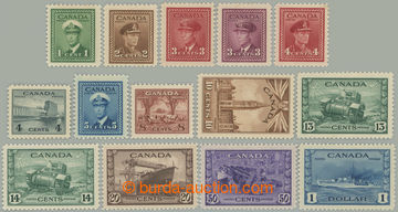 273795 - 1942-1948 SG.375-388, Válečné úsilí 1c - $1; kompletní