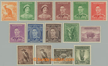 273803 - 1937-1949 SG.179-192, Jiří VI. a Motivy ½P - 1Sh; komplet