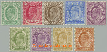 273806 - 1902-1904 SG.70-78, Edvard VII. ½P - 5Sh; kompletní série