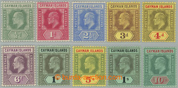 273808 - 1907-1909 SG.25-34, Edvard VII. ½P - 5Sh; kompletní série