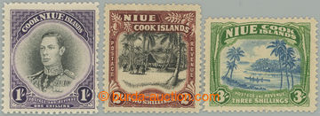 273831 - 1938 SG.75-77, George VI. - Motives 1Sh - 3Sh; complete set,