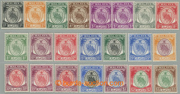 273835 - 1949-1955 SG.42-62, Znak 1c - $5; kompletní bezvadná séri