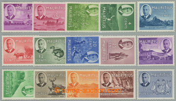 273837 - 1950 SG.276-290, Jiří VI. - Motivy 1c - 10Rp; kompletní s