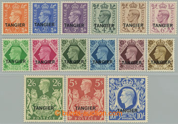 273842 - 1949 BRITSKÁ POŠTA V MAROKU / SG.261-275, Jiří VI. 2P - 